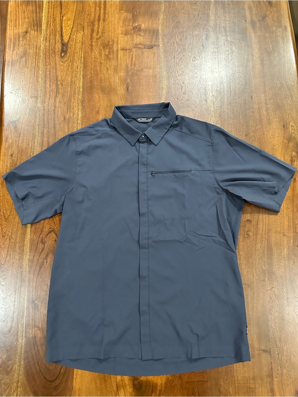 Arc'teryx Skyline SS Shirt Men's Large Navy Blue Short Sleeve